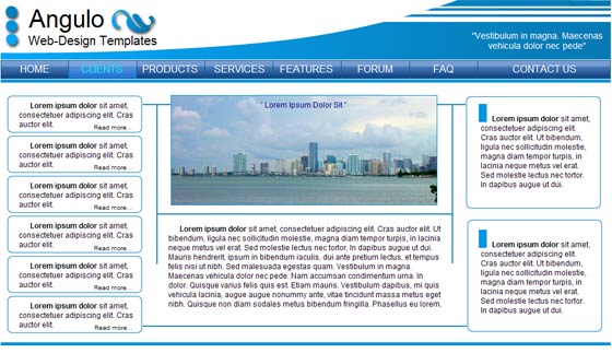 Blue On Blue Template